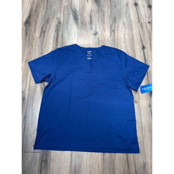 Landau All Day Unisex Scrub Set LGE DK Blue 65% Polyester 35% Cotton Mechanical - Picture 5 of 9